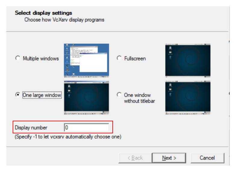 Display number settings